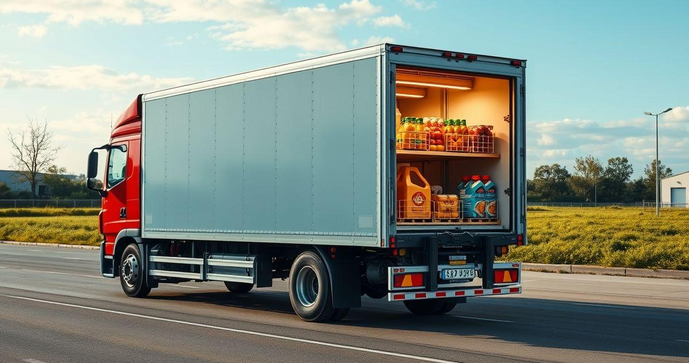 Carrocerias frigoríficas são essenciais para o transporte seguro de alimentos e medicamentos, descubra suas vantagens